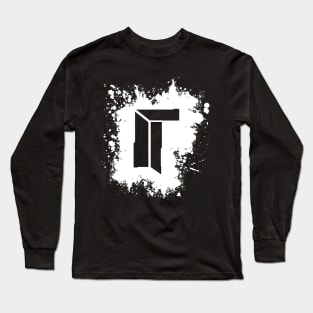 Titan Splat - White Long Sleeve T-Shirt